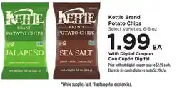 Food 4 Less Kettle Brand Potato Chips offer