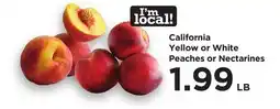Food 4 Less California Yellow or White Peaches or Nectarines offer