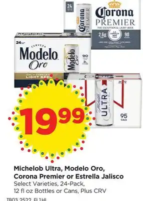 Food 4 Less Michelob Ultra, Modelo Oro, Corona Premier or Estrella Jalisco offer