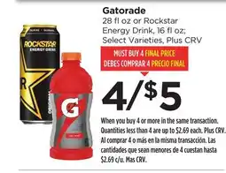 Food 4 Less Gatorade offer