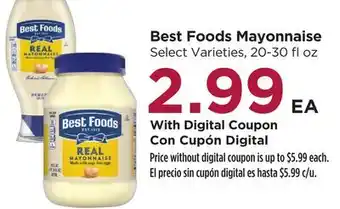 Food 4 Less Best Foods Mayonnaise offer