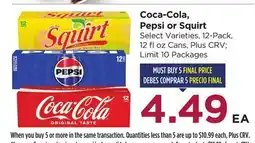 Food 4 Less Coca-Cola, Pepsi or Squirt offer