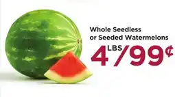 Food 4 Less Whole Seedless or Seeded Watermelons offer