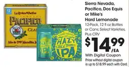 Ralphs Sierra Nevada, Pacifico, Dos Equis or Mike's Hard Lemonade offer