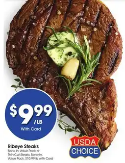 Ralphs Ribeye Steaks offer