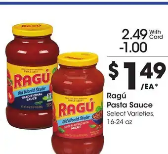 Ralphs Ragú Pasta Sauce offer