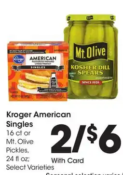 Ralphs Kroger American Singles offer