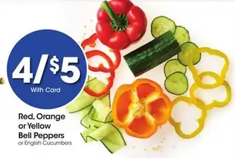 Ralphs Red, Orange or Yellow Bell Peppers offer