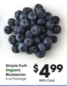 Ralphs Simple Truth Organic Blueberries offer