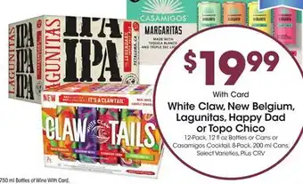 Ralphs White Claw, New Belgium, Lagunitas, Happy Dad or Topo Chico offer