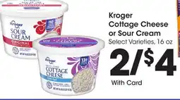 Ralphs Kroger Cottage Cheese or Sour Cream offer