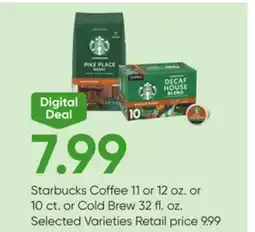 Stater Bros Starbucks Coffee offer