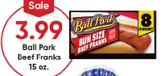 Stater Bros Ball Park Beef Franks offer