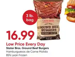 Stater Bros Stater Bros. Ground Beef Burgers offer