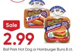 Stater Bros Ball Park Hot Dog or Hamburger Buns offer