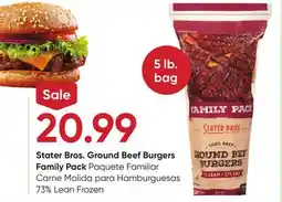 Stater Bros Stater Bros. Ground Beef Burgers Family offer