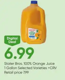 Stater Bros Stater Bros. 100% Orange Juice offer