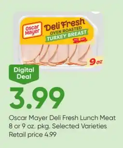 Stater Bros Oscar Mayer Deli Fresh Lunch Meat offer