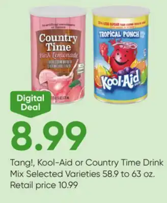 Stater Bros Tang!, Kool-Aid or Country Time Drink Mix offer