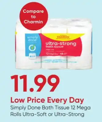 Stater Bros Simply Done Bath Tissue offer
