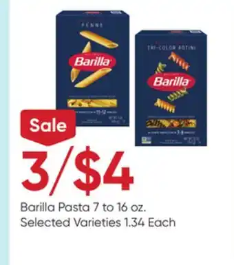 Stater Bros Barilla Pasta offer
