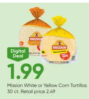 Stater Bros Mission White or Yellow Corn Tortillas offer