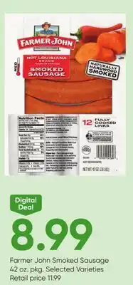 Stater Bros Farmer John Smoked Sausage offer