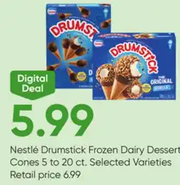 Stater Bros Nestlé Drumstick Frozen Dairy Dessert Cones offer
