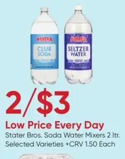 Stater Bros Stater Bros. Soda Water Mixers offer