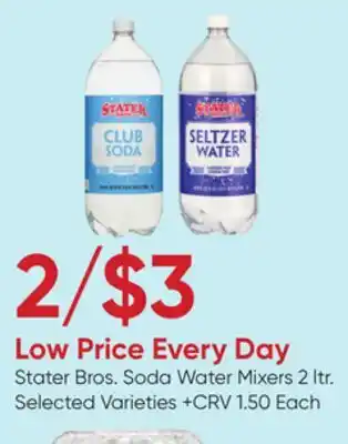 Stater Bros Stater Bros. Soda Water Mixers offer