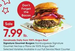 Stater Bros Signature Gourmet Burgers offer