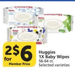 Albertsons Huggies 1X Baby Wipes offer
