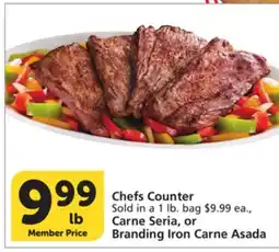 Albertsons Chefs Counter Carne Seria, or Branding Iron Carne Asada offer
