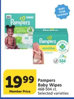 Albertsons Pampers Baby Wipes offer