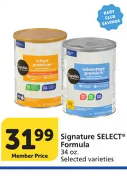 Albertsons Signature SELECT Formula offer