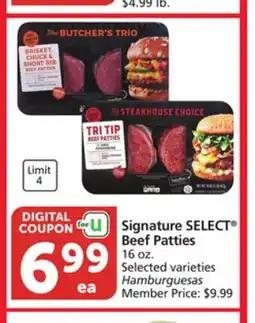 Albertsons Signature SELECT Beef Patties offer