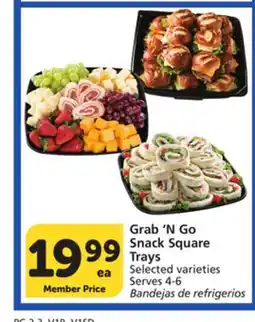 Albertsons Grab 'N Go Snack Square Trays offer
