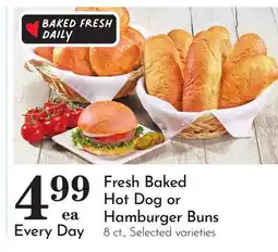 Pavilions Fresh Baked Hot Dog or Hamburger Buns offer