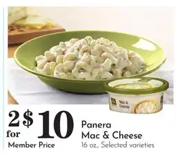 Pavilions Panera Mac & Cheese offer