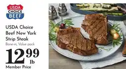 Pavilions USDA Choice Beef New York Strip Steak offer