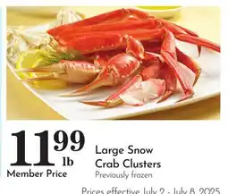 Pavilions Large Snow Crab Clusters offer
