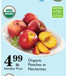 Pavilions Organic Peaches or Nectarines offer
