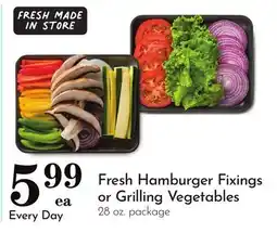 Pavilions Fresh Hamburger Fixings or Grilling Vegetables offer