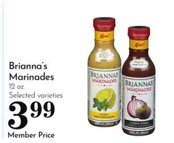 Pavilions Brianna's Marinades offer