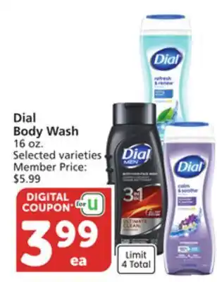 Pavilions Dial Body Wash offer