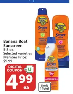 Pavilions Banana Boat Sunscreen offer