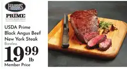 Pavilions USDA Prime Black Angus Beef New York Steak offer