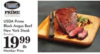 Pavilions USDA Prime Black Angus Beef New York Steak offer