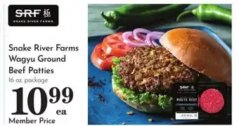 Pavilions Snake River Farms Wagyu Ground Beef Patties offer