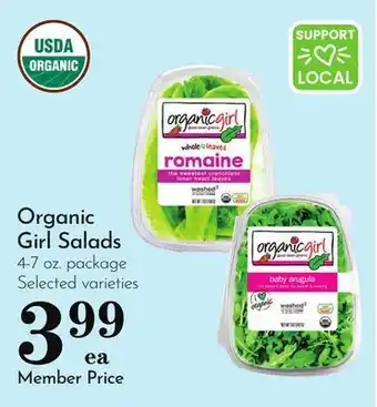 Pavilions Organic Girl Salads offer